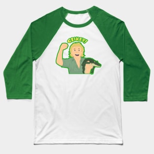 Crikey! Steve Irwin Baseball T-Shirt